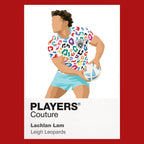 Lachlan Lam Leigh Leopards rugby league T-shirt red