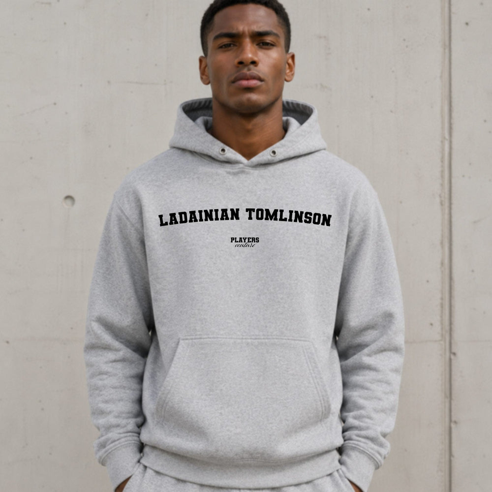 LaDainian Tomlinson name-print hoodie - grey