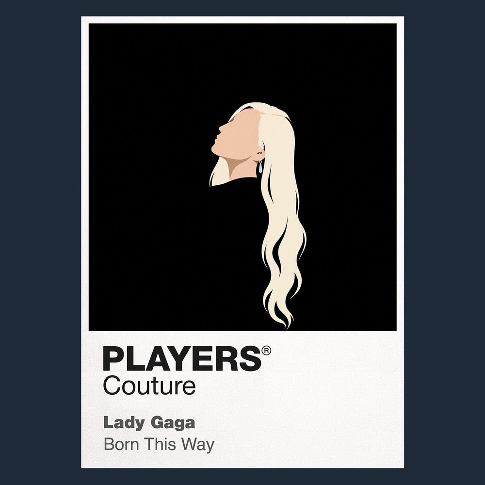 Lady Gaga Lady Gaga design two, presenting a separate fashion and performance chapter Icon Frame artwork in navy