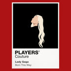 Lady Gaga Lady Gaga design two, offering an alternative fashion-led Icon Frame composition Icon Frame artwork in red