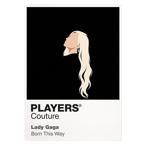 Lady Gaga Lady Gaga design two, offering an alternative fashion-led Icon Frame composition Icon Frame artwork on white