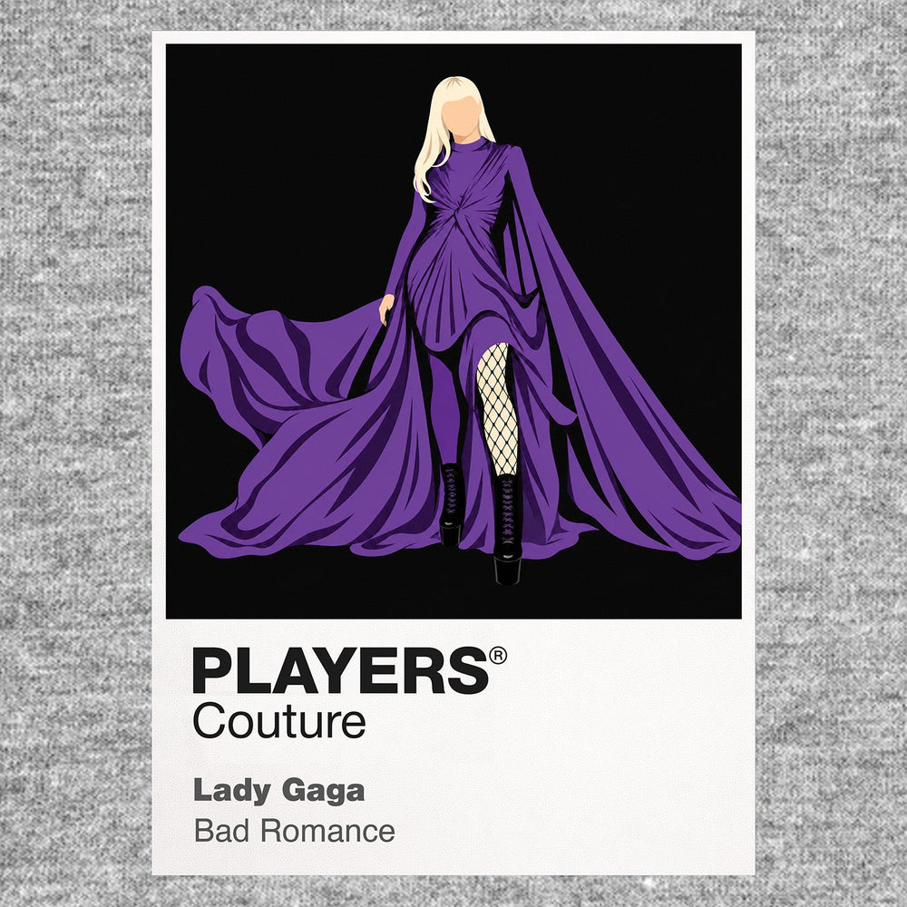 Lady Gaga Lady Gaga design one, focused on costume, choreography and theatrical pop identity Icon Frame artwork in grey