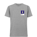 Lamar Jackson 8 t-shirt – grey men's t-shirt featuring the Lamar Jackson 8 Players Couture logo
