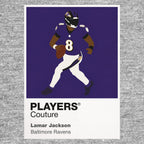 Lamar Jackson Ravens American Football Icon Frame Men's Hoodie