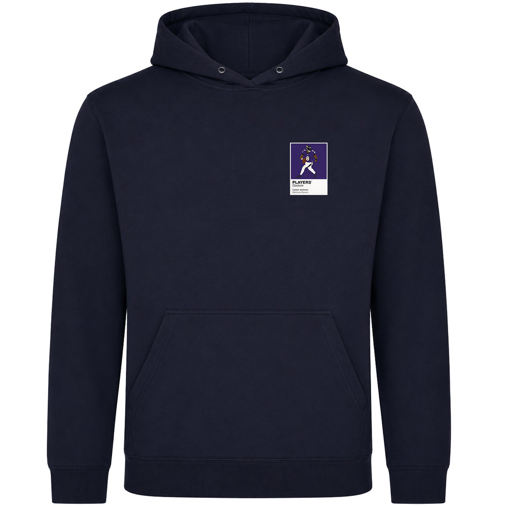 Lamar Jackson Ravens American Football Icon Frame Men's Hoodie