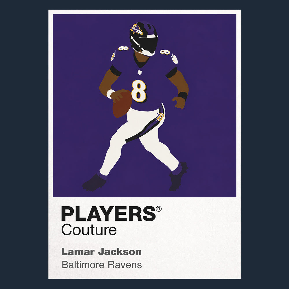 Lamar Jackson Ravens American Football Icon Frame Men's Hoodie