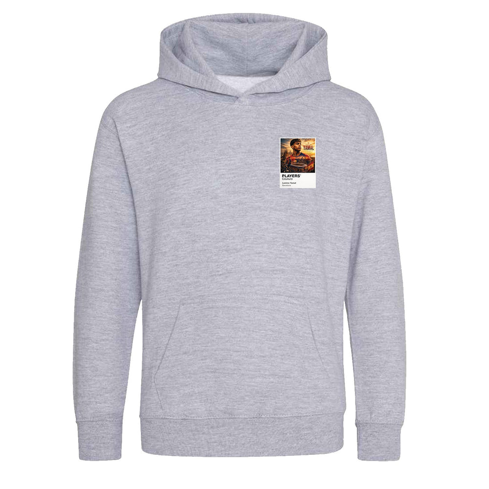 Lamine Yamal Spain Atlas Frame White kids hoodie by Players Couture