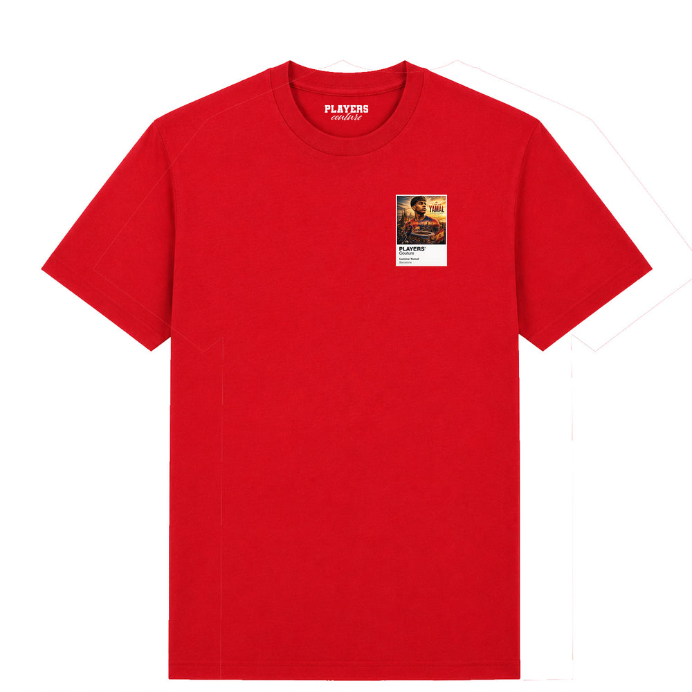 Lamine Yamal Spain Atlas Frame White men's t-shirt by Players Couture