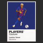 Lamine Yamal Barcelona Icon Frame — Black