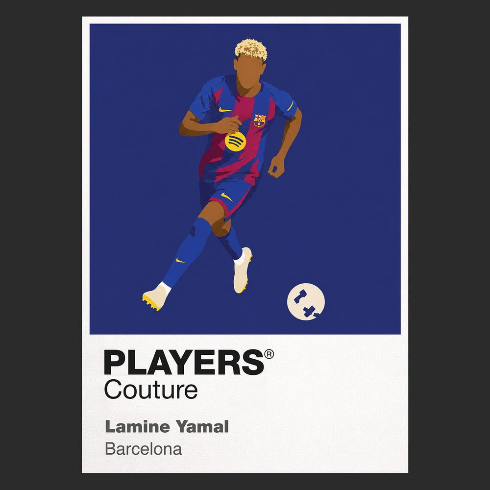 Lamine Yamal Barcelona Icon Frame Kids Hoodie — Black Artwork