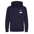 Lamine Yamal Barcelona Icon Frame Kids Hoodie — Navy