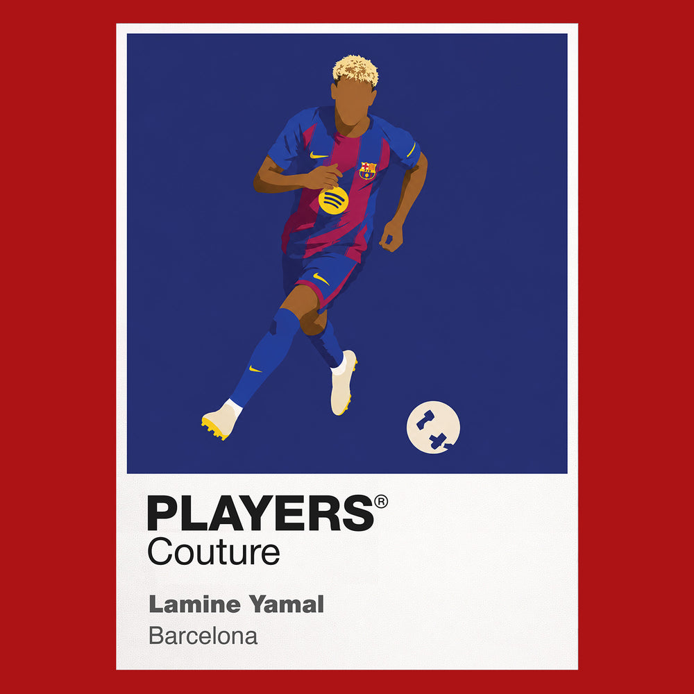 Lamine Yamal Barcelona Icon Frame — Red