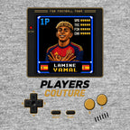 Lamine Yamal 1P 8-Bit t-shirt retro gaming design by Players Couture
