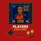 Lamine Yamal 1P 8-Bit t-shirt retro gaming design by Players Couture