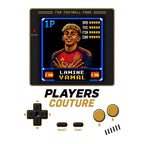 Lamine Yamal 1P 8-Bit t-shirt retro gaming design by Players Couture