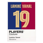 Lamine Yamal 19 Football Shirt Frame Men's Hoodie – white close-up detail shot of the Lamine Yamal 19 Football Players