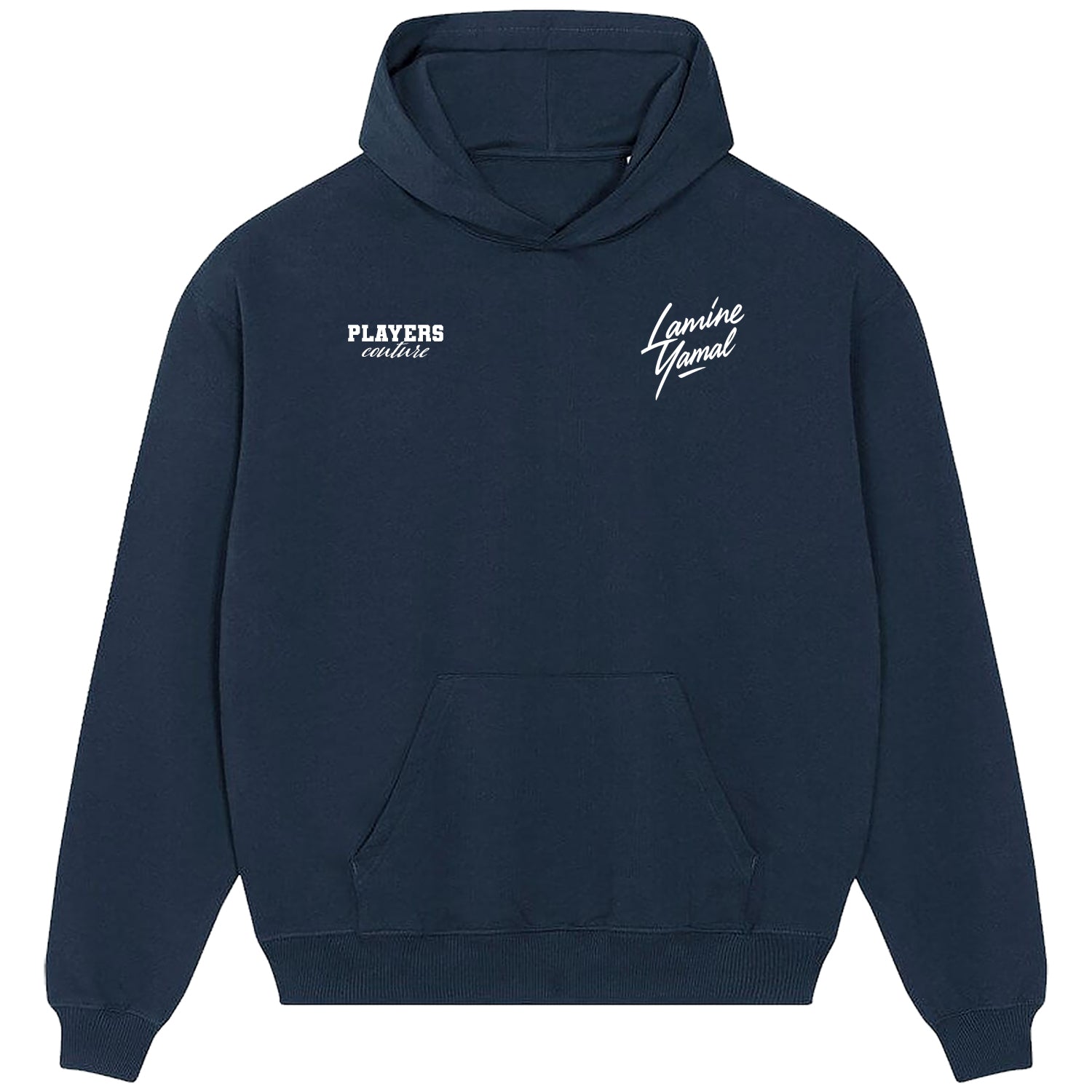 Lamine Yamal Logo 2 Players Couture Men's Casual Hoodie Navy