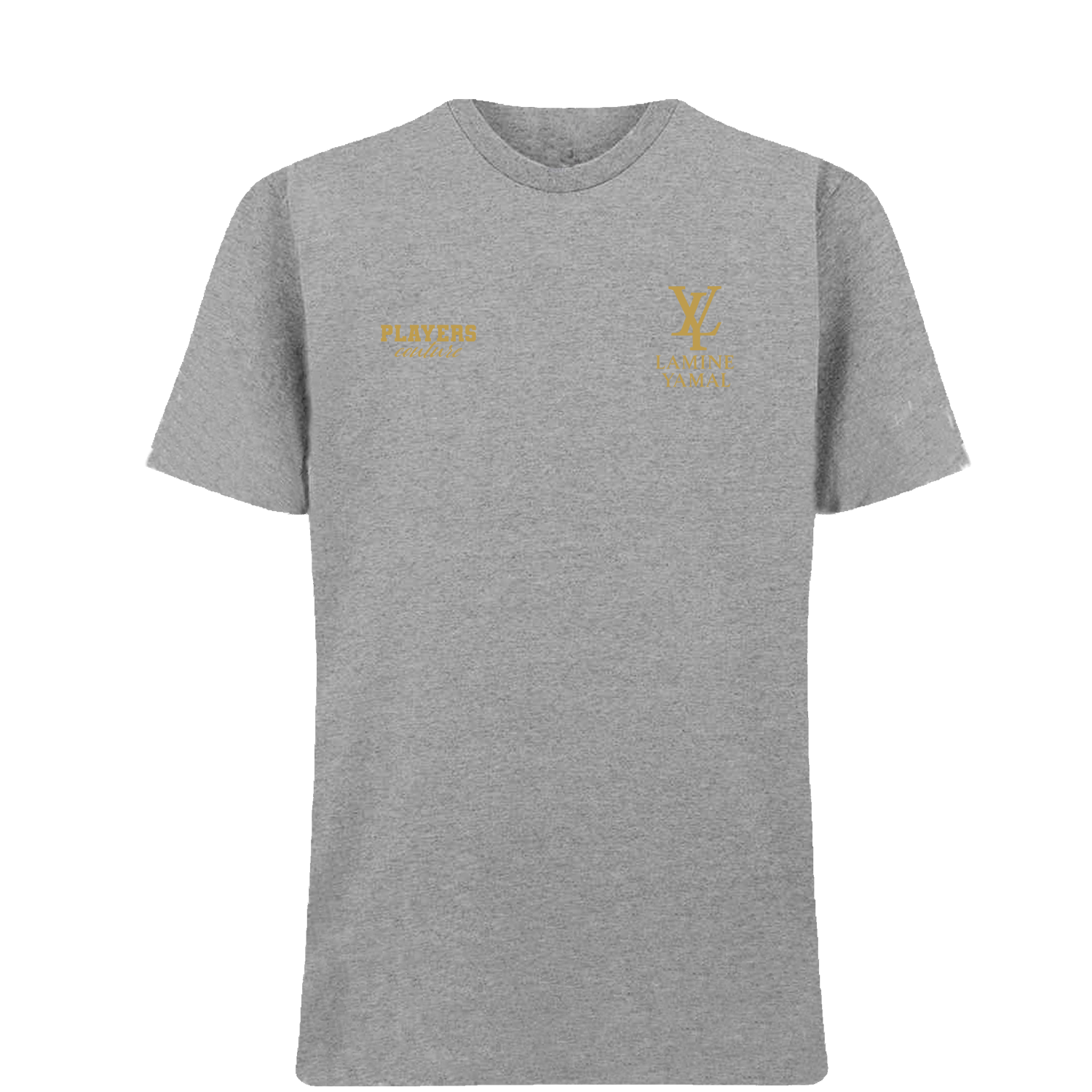 Lamine Yamal LY Logo Players Couture Mens T-Shirt Gray