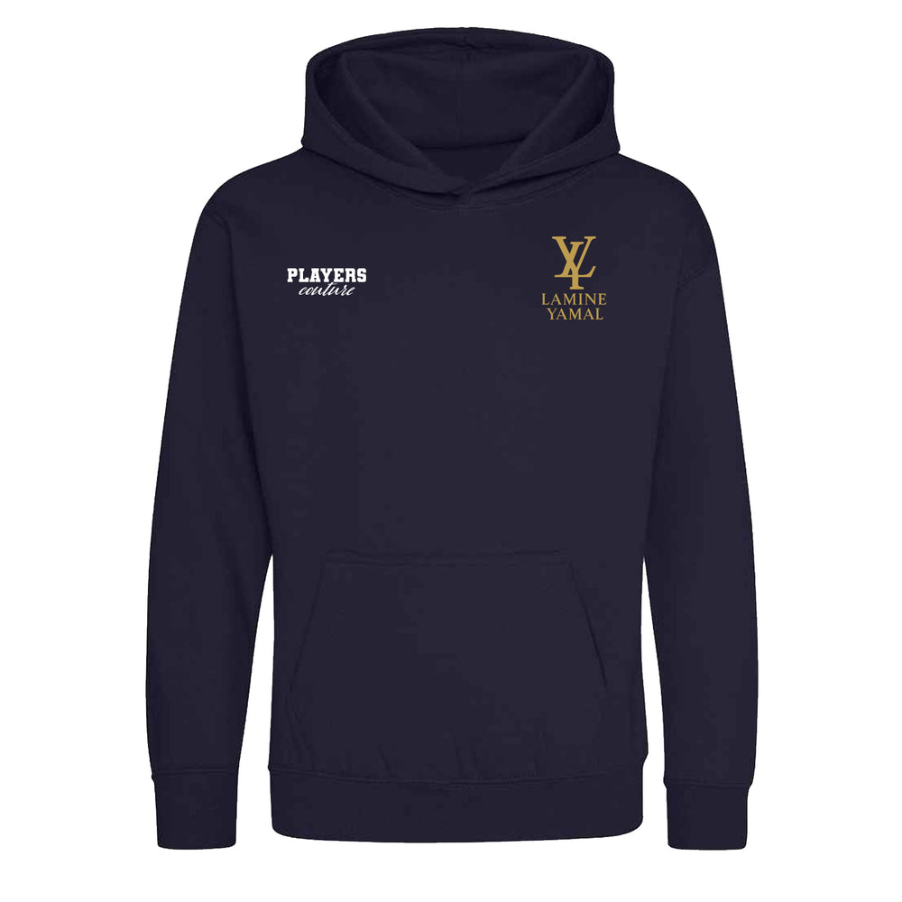 Lamine Yamal Logo Players Couture Kids Hoodie Navy