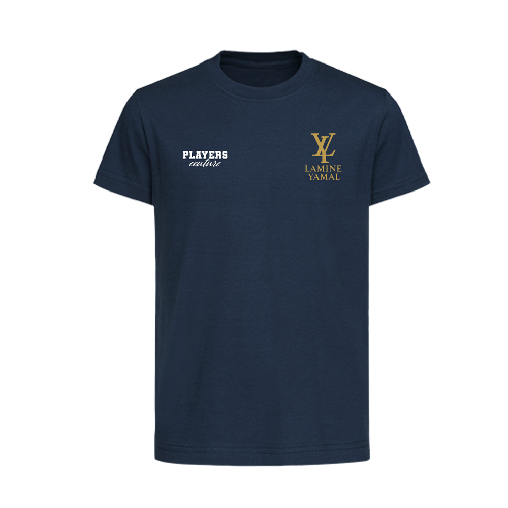 Lamine Yamal LY Logo Players Couture Kids T-Shirt Navy