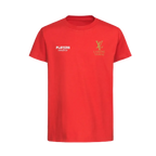 Lamine Yamal LY t-shirt – red kids' t-shirt featuring the Lamine Yamal LY Players Couture logo