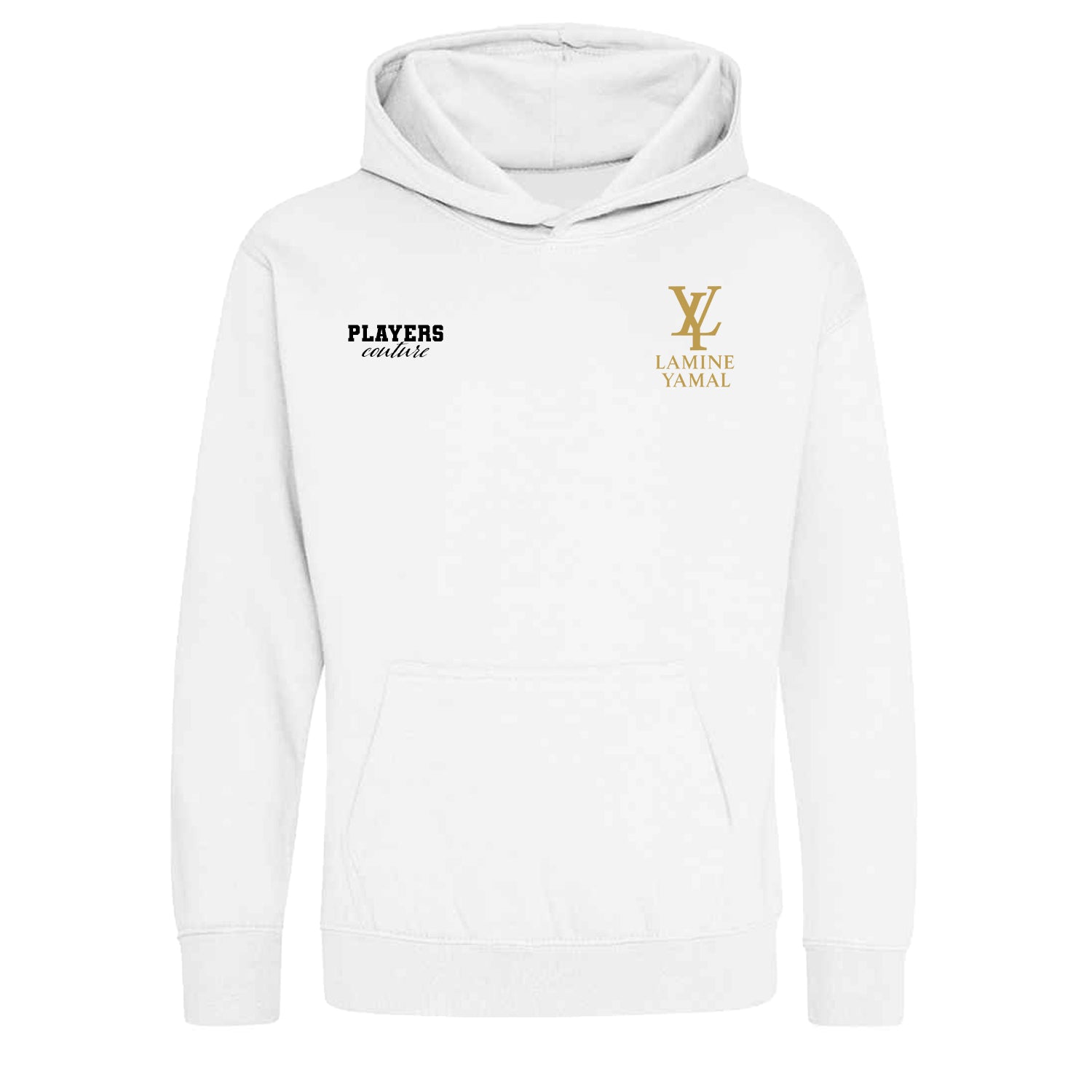 Lamine Yamal Logo Players Couture Kids Hoodie White