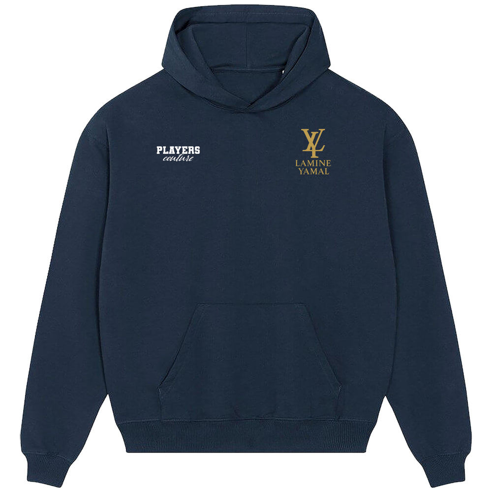 Lamine Yamal Logo Players Couture Men's Casual Hoodie Navy
