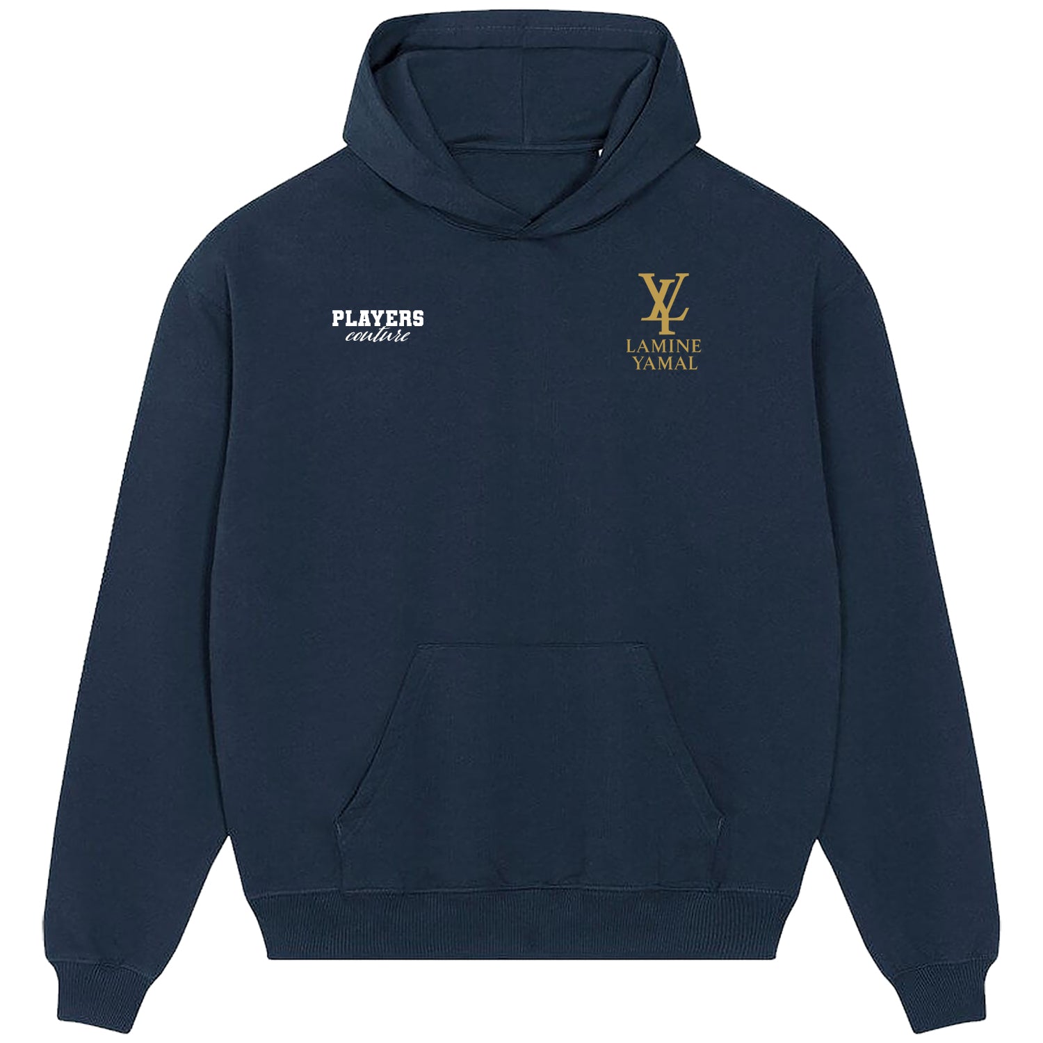 Lamine Yamal Logo Players Couture Men's Casual Hoodie Navy