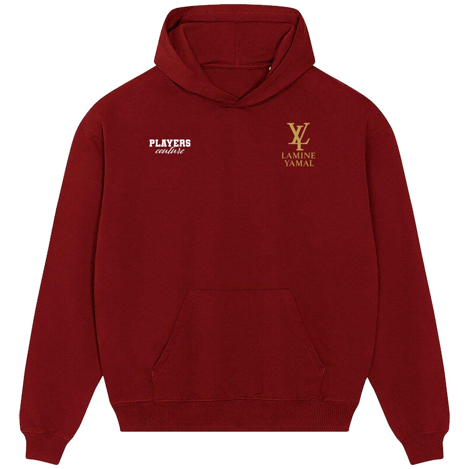 Lamine Yamal Logo Players Couture Men's Casual Hoodie Red