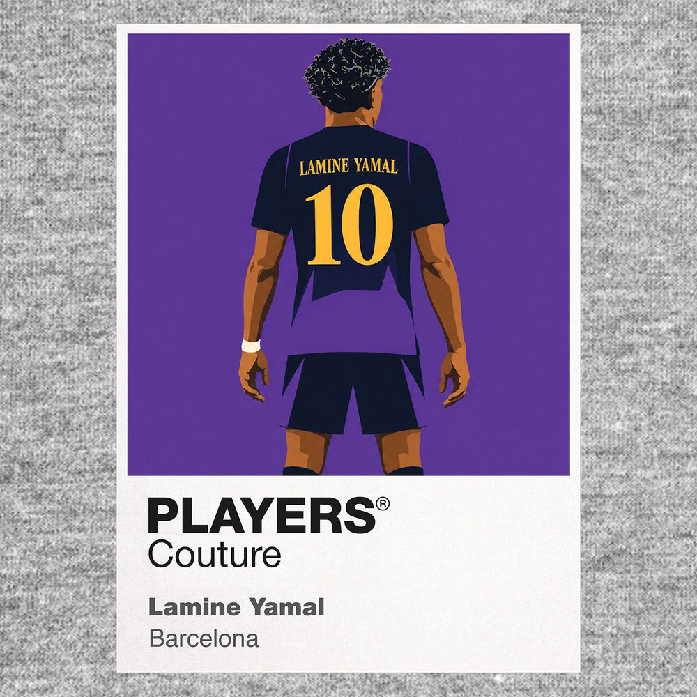Lamine Yamal Icon Frame artwork in grey