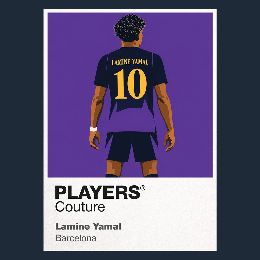 Lamine Yamal Icon Frame artwork in navy