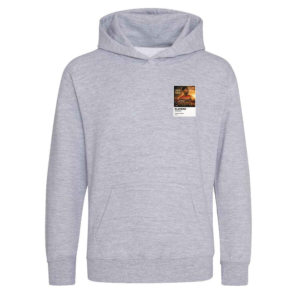 Lamine Yamal Spain Atlas Frame White kids hoodie by Players Couture