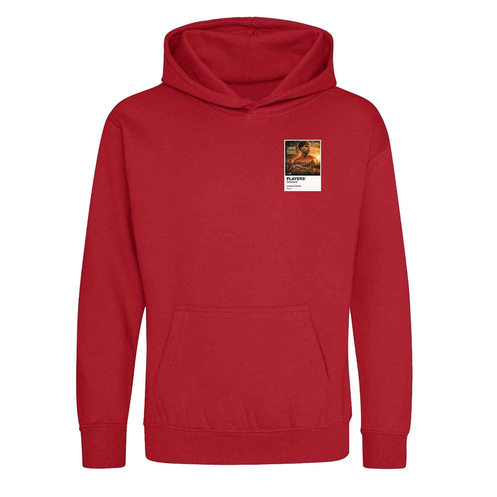 Lamine Yamal Spain Atlas Frame White kids hoodie by Players Couture