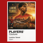 Lamine Yamal Spain Atlas Frame artwork by Players Couture
