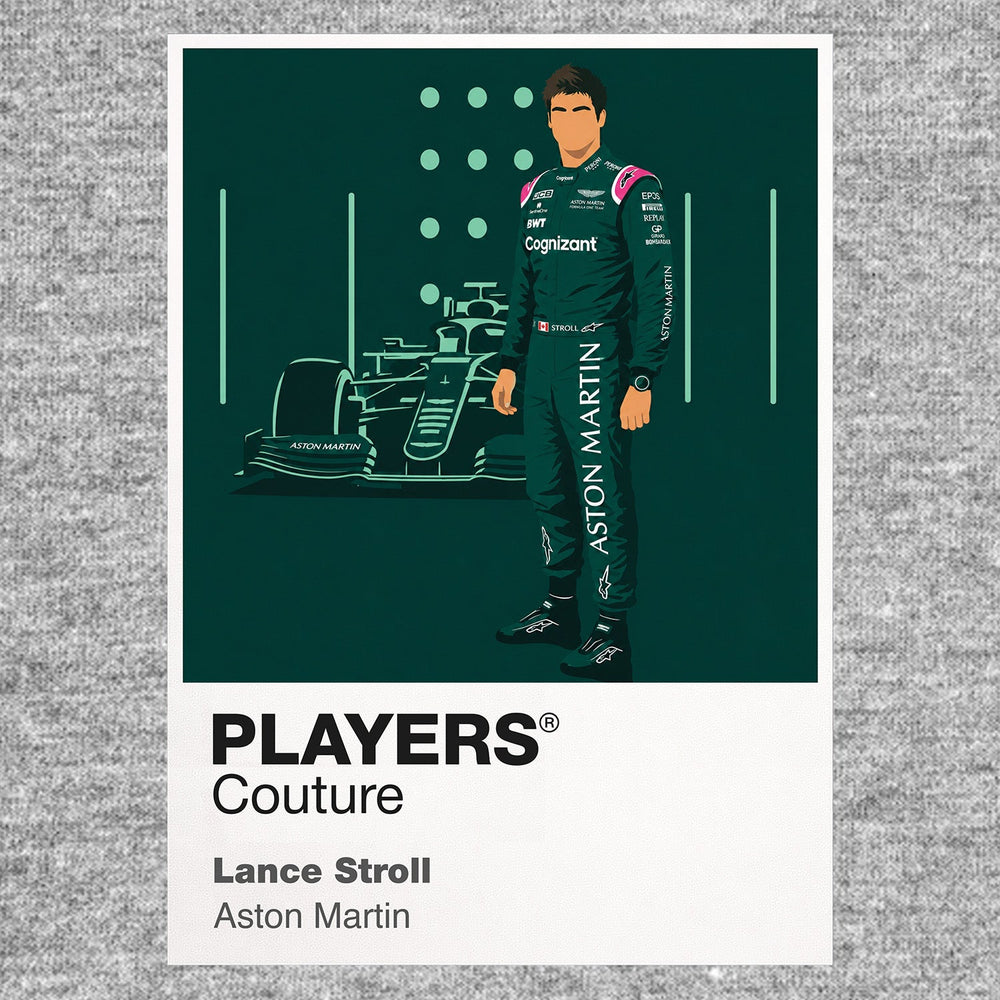 Lance Stroll Aston Martin Formula 1 T-shirt – grey view
