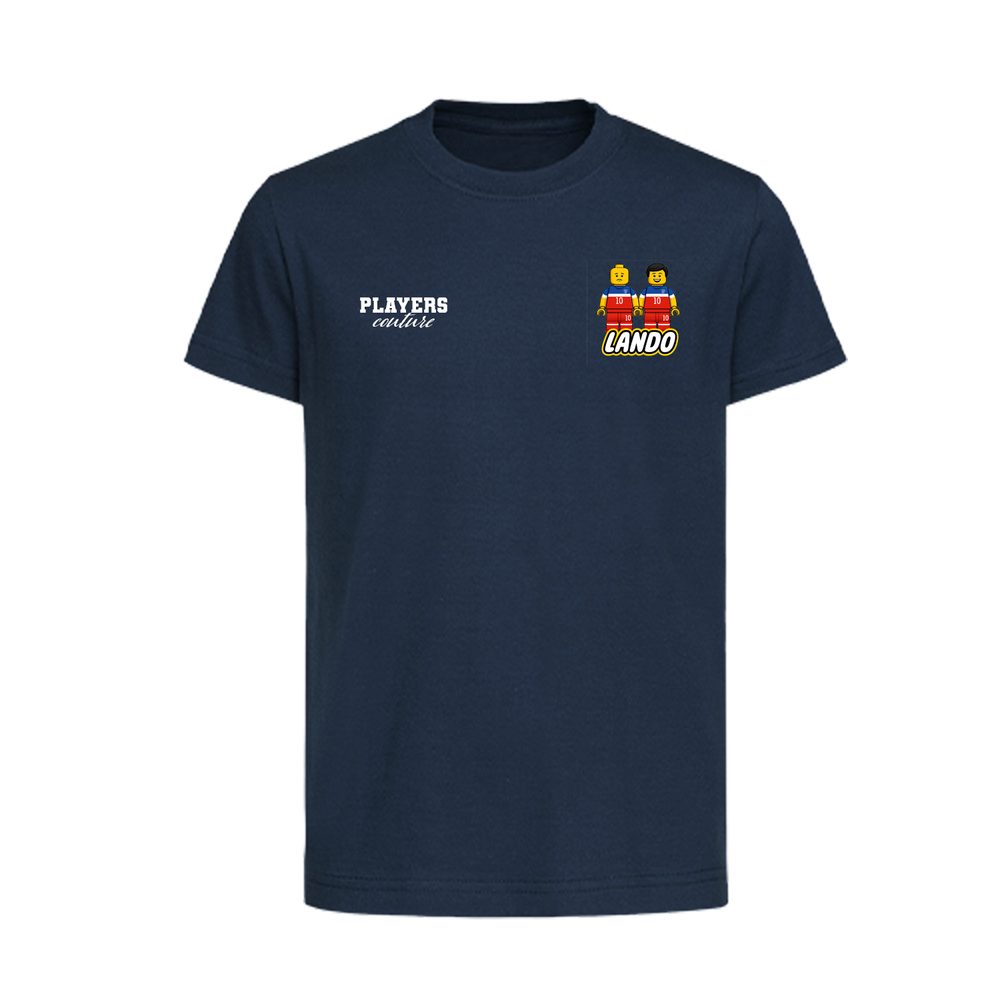 Lando Donovan Logo Players Couture Kids T-Shirt Navy