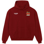 Lando Donovan hoodie – red men's hoodie featuring the Lando Donovan Players Couture logo
