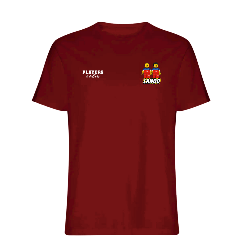 Lando Donovan Logo Players Couture Mens T-Shirt Red