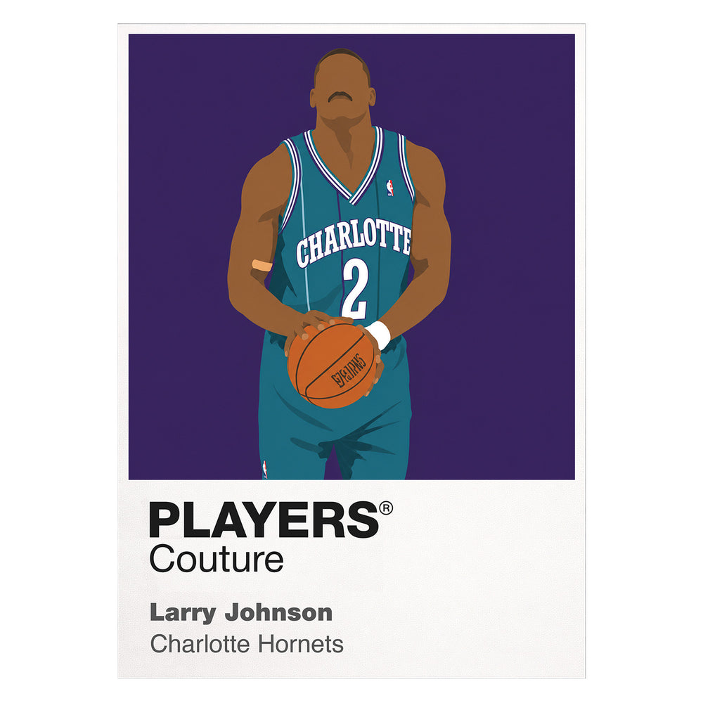 Larry Johnson Hornets Basketball Icon Frame - Icon Design (View 6)