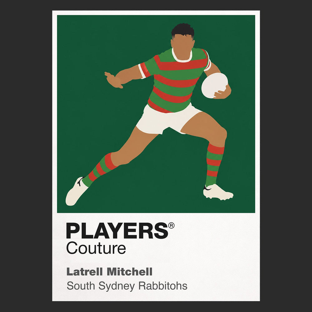 Latrell Mitchell South Sydney Rabbitohs rugby league hoodie black