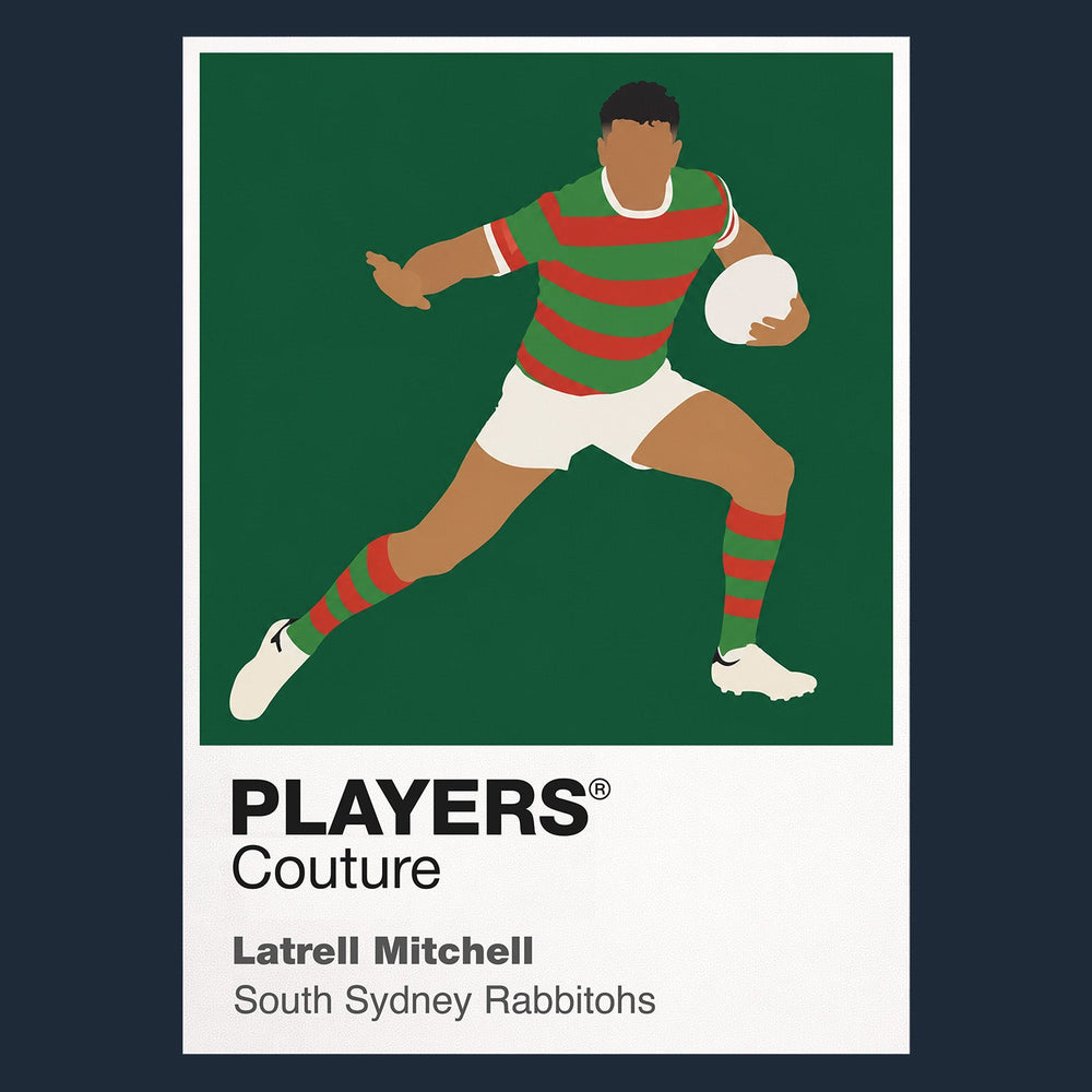 Latrell Mitchell South Sydney Rabbitohs rugby league hoodie navy