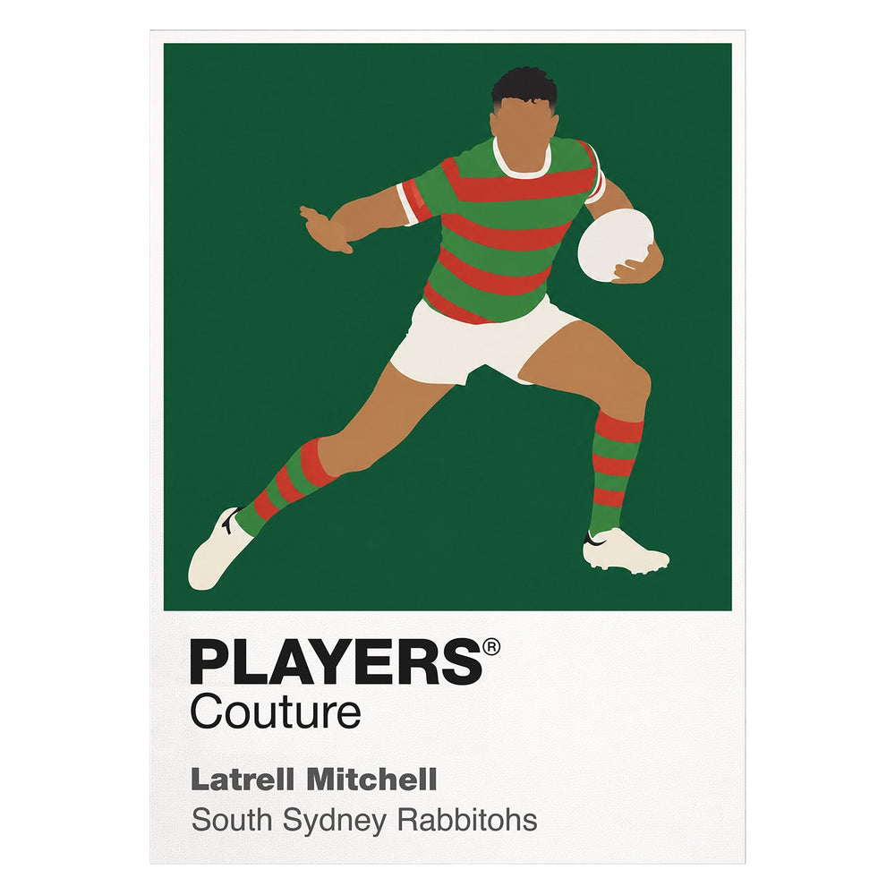 Latrell Mitchell South Sydney Rabbitohs rugby league hoodie white
