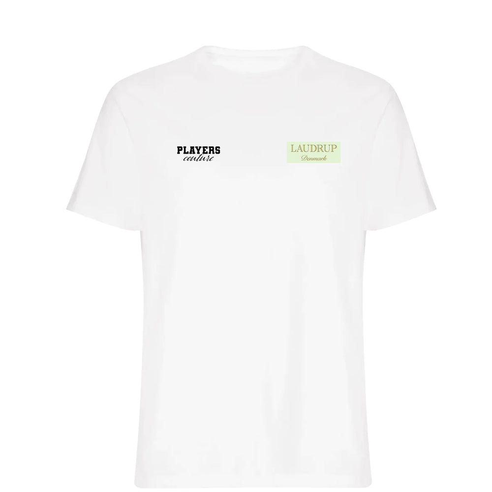 Laudrup Logo Players Couture Mens T-Shirt White