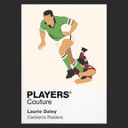 Laurie Daley Canberra Raiders rugby league T-shirt black