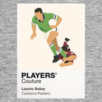 Laurie Daley Canberra Raiders rugby league T-shirt grey