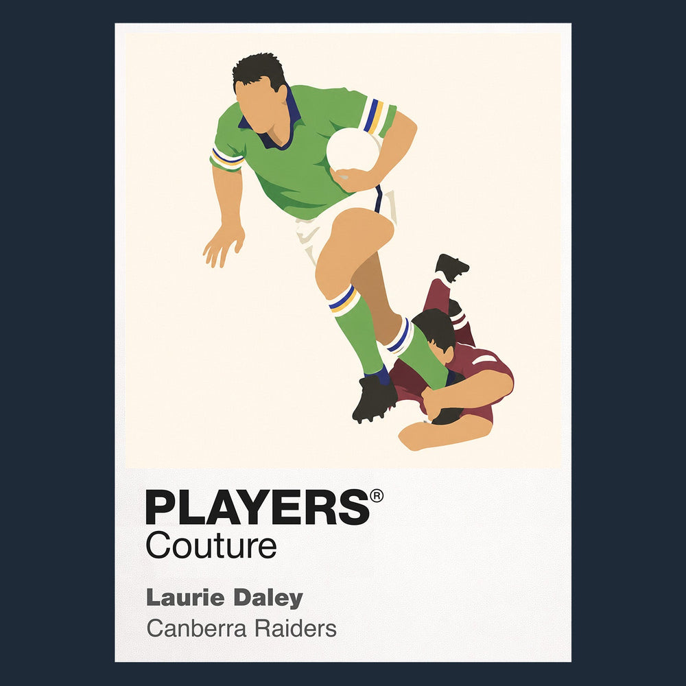 Laurie Daley Canberra Raiders rugby league T-shirt navy