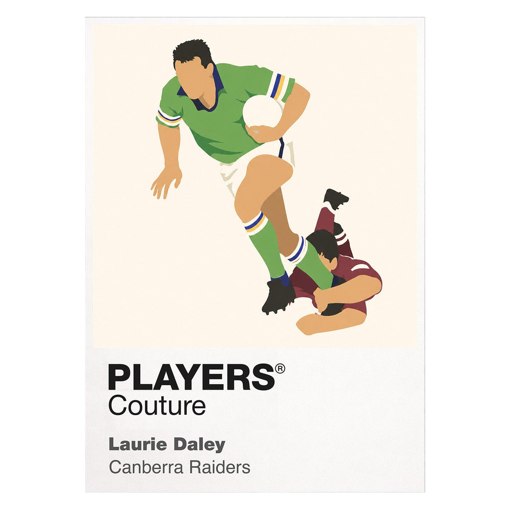 Laurie Daley Canberra Raiders rugby league T-shirt white
