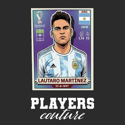 Lautaro Martinez World Cup Sticker Men's Hoodie – lautaro martinez black Players Couture design