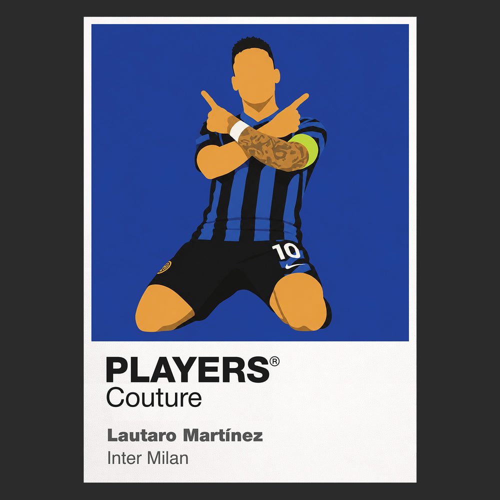Lautaro Martinez Inter Milan Icon Frame — Black