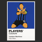 Lautaro Martinez Inter Milan Icon Frame — Black